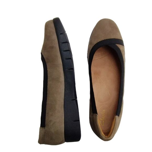 Clarks Women's Daelyn Hill Wedge Slip on Comfort Ballerina Flat Brown 7 Spring - Picture 4 of 12
